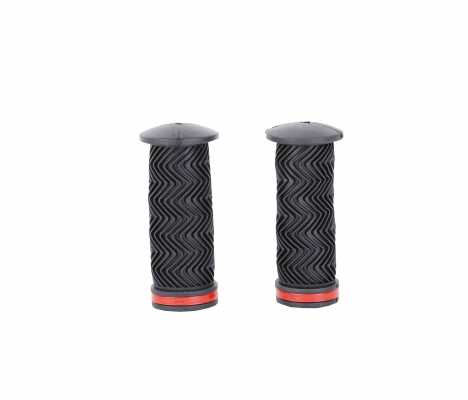 Грипсы велосипедные - 95mm черное/красное